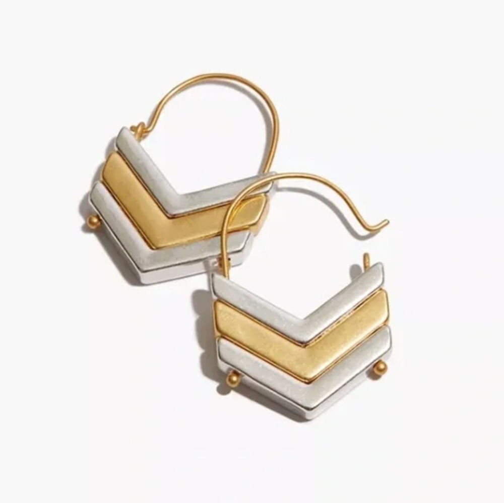 NWT Madewell Arrowstacked earrings